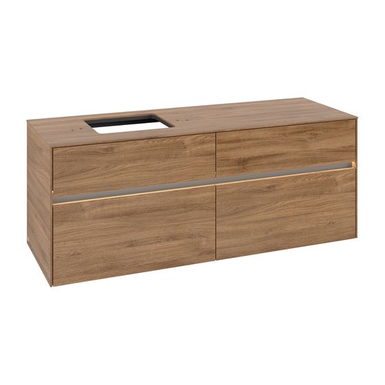 Villeroy & Boch Waschtischunterschrank Collaro C132B0 1400x548x500mm mit Beleuchtung Kansas Oak