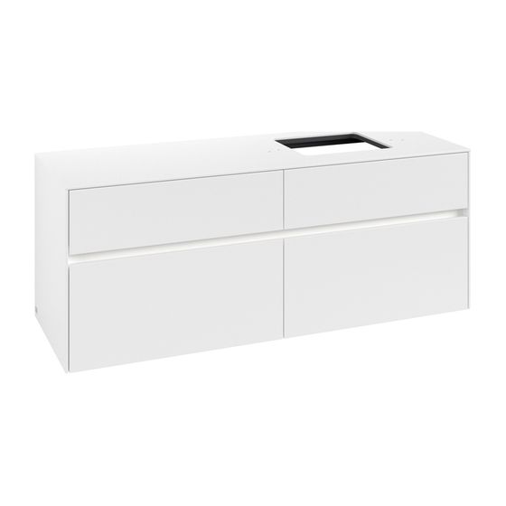 Villeroy & Boch Waschtischunterschrank Collaro C133B0 1400x548x500mm mit Beleuchtung White Matt