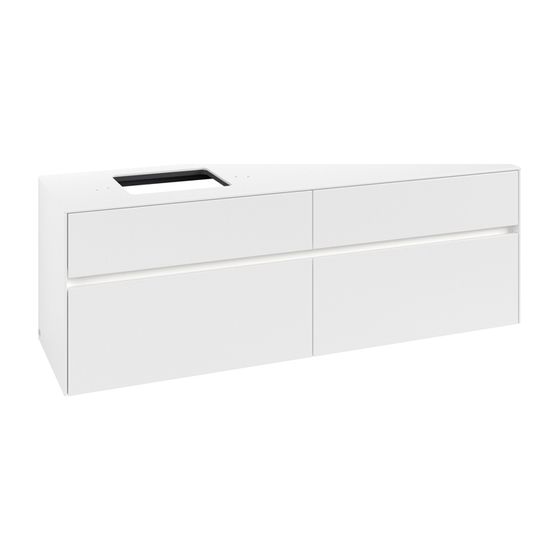 Villeroy & Boch Waschtischunterschrank Collaro C135B0 1600x548x500mm mit Beleuchtung White Matt