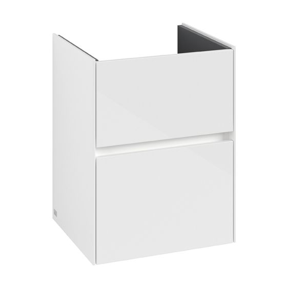 Villeroy & Boch Waschtischunterschrank Collaro C141B0 472x6095x404mm mit Beleuchtung Glossy White