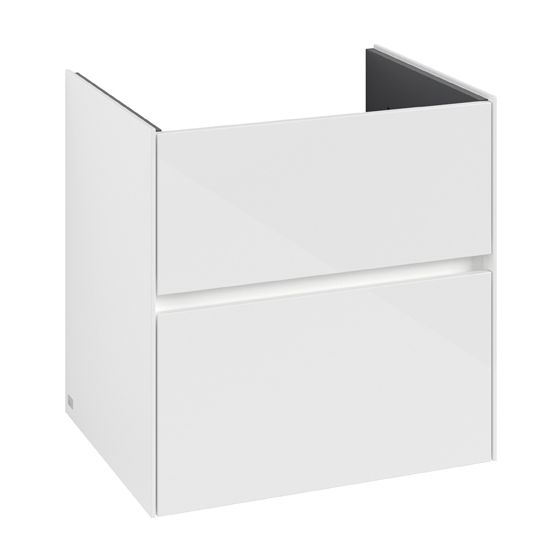 Villeroy & Boch Waschtischunterschrank Collaro C143B0 472x6095x611mm mit Beleuchtung Glossy White