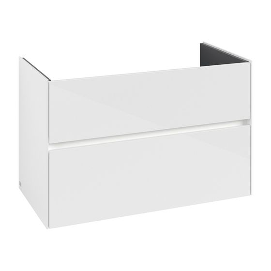 Villeroy & Boch Waschtischunterschrank Collaro C145B0 472x6095x961mm mit Beleuchtung Glossy White