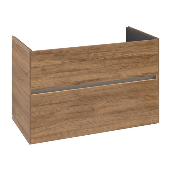 Villeroy & Boch Waschtischunterschrank Collaro C145B0 472x6095x961mm mit Beleuchtung Kansas Oak