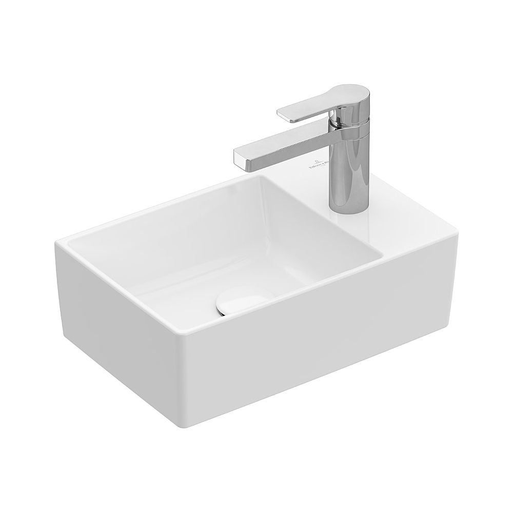 Villeroy & Boch Handwaschbecken Memento 2.0 400x260mm rechteckig 1 Hahnloch ohne Übe... VILLEROY-43234GR1 4051202985615 (Abb. 1)