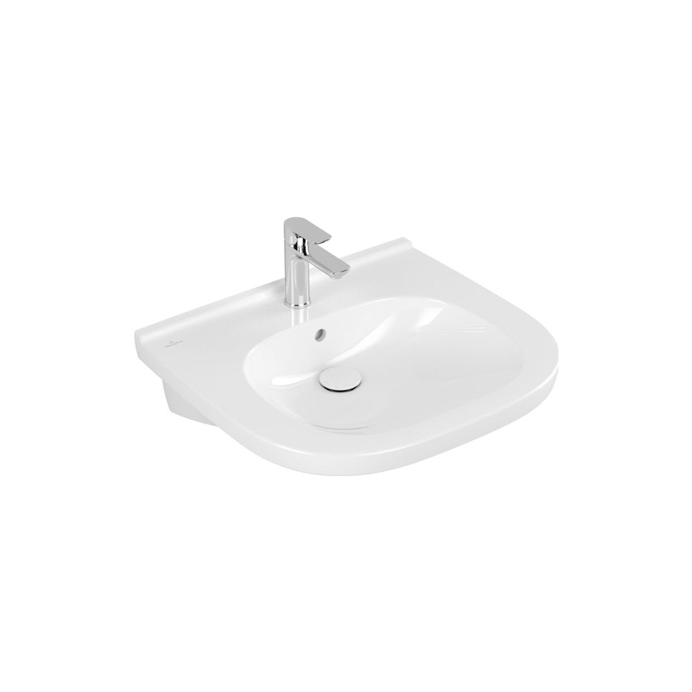 Villeroy & Boch Waschbecken ViCare 600x550mm Oval 1 Hahnloch mit Überlauf Weiß Alpin... VILLEROY-41196001 4051202305901 (Abb. 2)