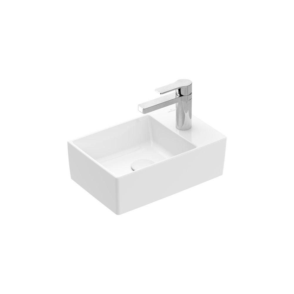 Villeroy & Boch Handwaschbecken Memento 2.0 400x260mm rechteckig 1 Hahnloch ohne Übe... VILLEROY-43234GR1 4051202985615 (Abb. 2)