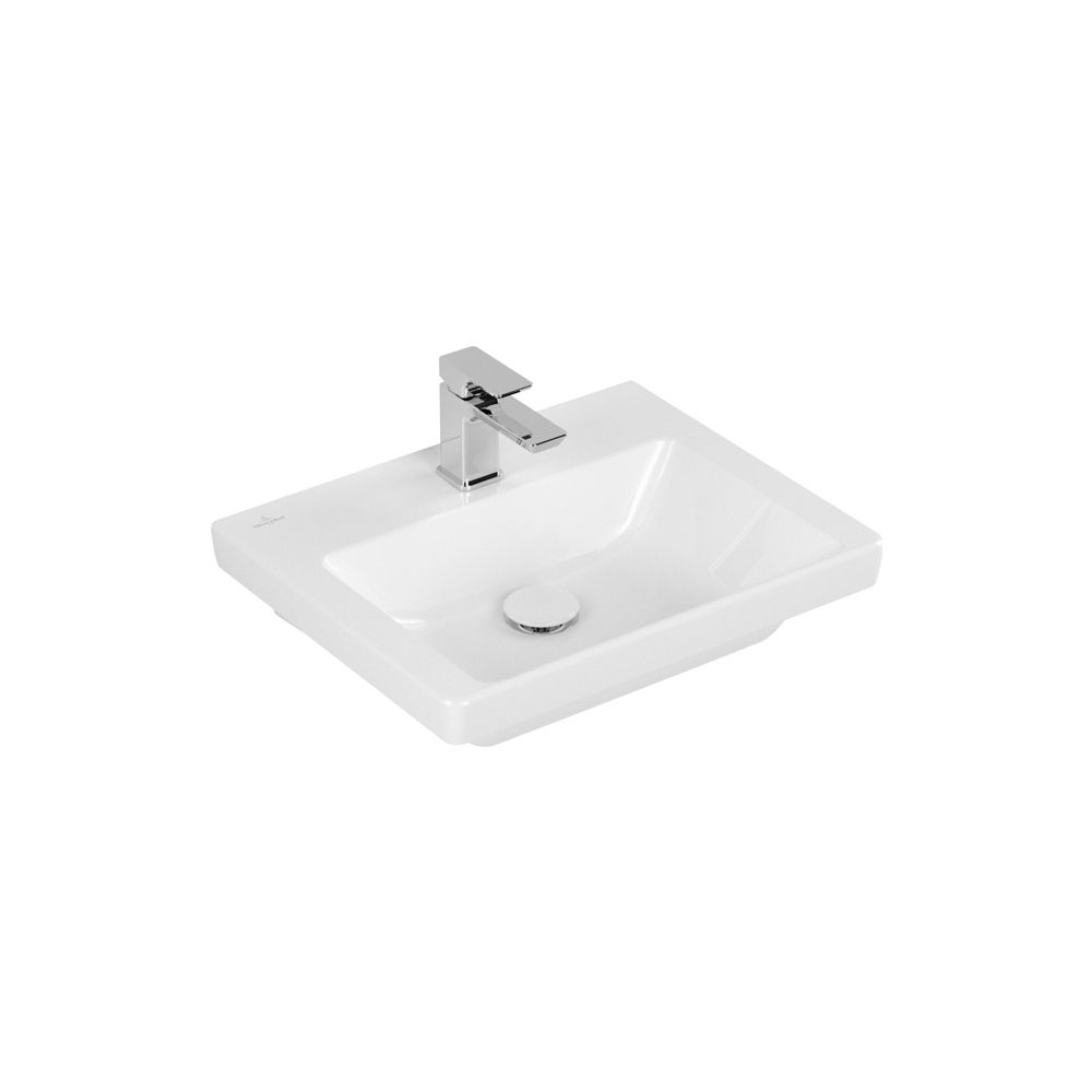 Villeroy & Boch Handwaschbecken Subway 3.0 FG 500x400mm Rechteck 1 Hahnloch ohne Übe... VILLEROY-4370FG01 4062373816332 (Abb. 2)