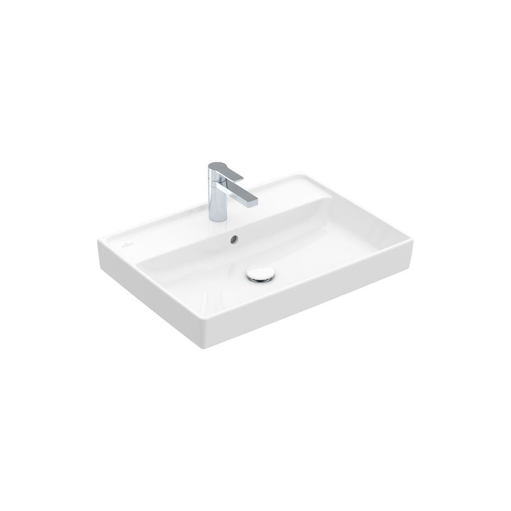 Villeroy & Boch Waschbecken Collaro 650x470mm Rechteck 1 Hahnloch mit Überlauf Weiß ... VILLEROY-4A336501 4051202918408 (Abb. 2)