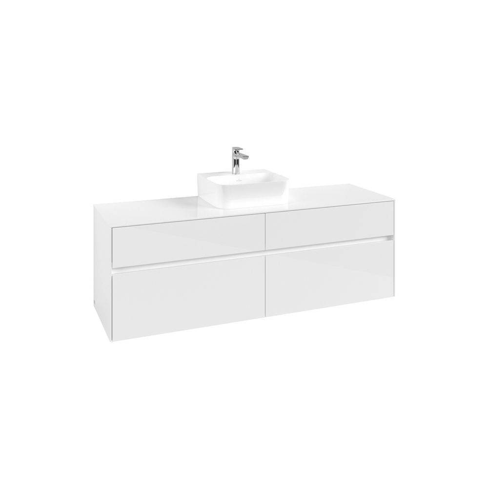 Villeroy & Boch Waschtischunterschrank Collaro C10400 1600x548x500mm Glossy White... VILLEROY-C10400DH 4065467213123 (Abb. 2)