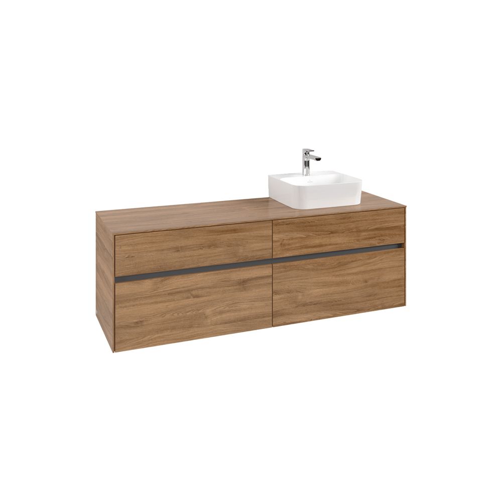 Villeroy & Boch Waschtischunterschrank Collaro C10600 1600x548x500mm Kansas Oak... VILLEROY-C10600RH 4065467213390 (Abb. 2)