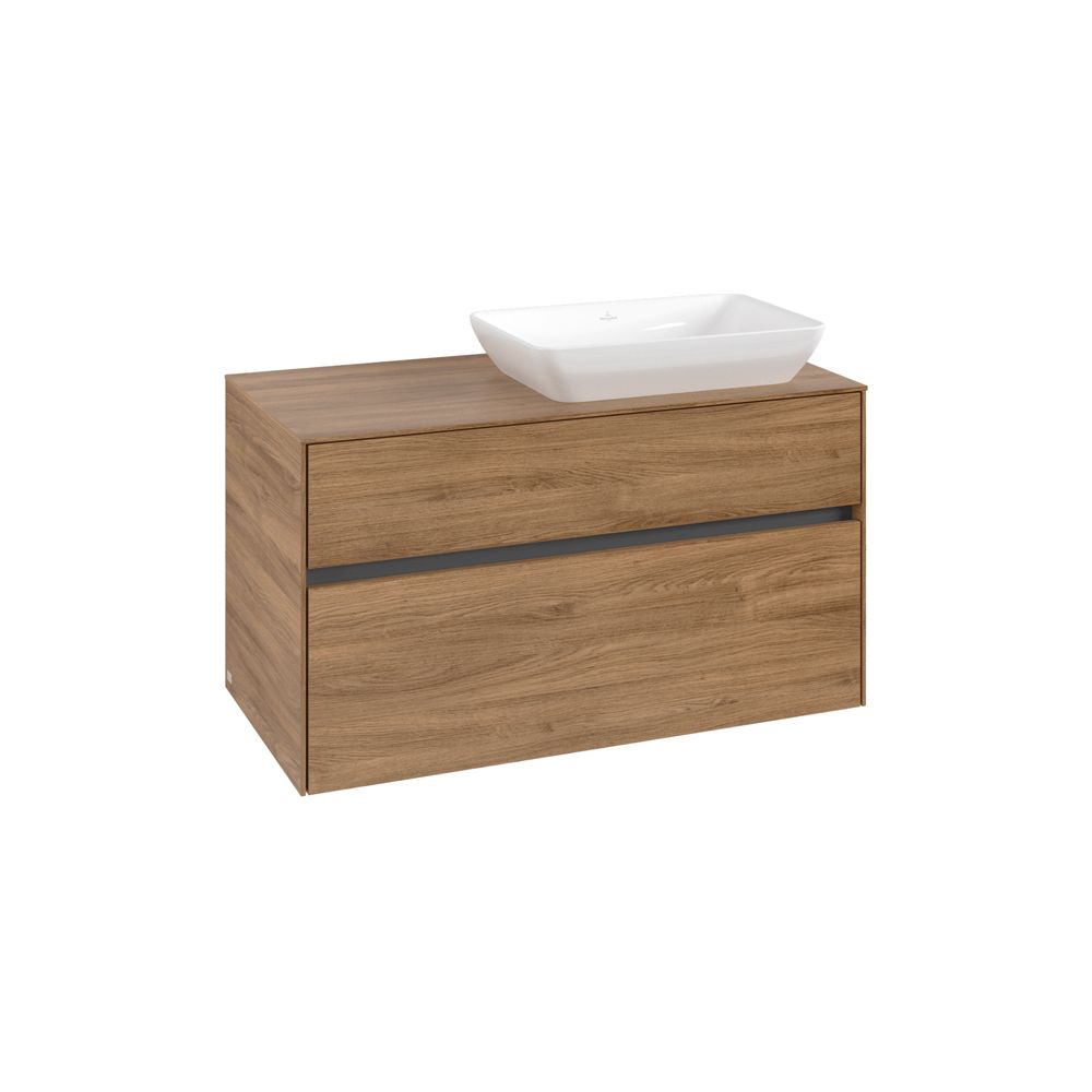 Villeroy & Boch Waschtischunterschrank Collaro C11100 1000x548x500mm Kansas Oak... VILLEROY-C11100RH 4065467215486 (Abb. 2)