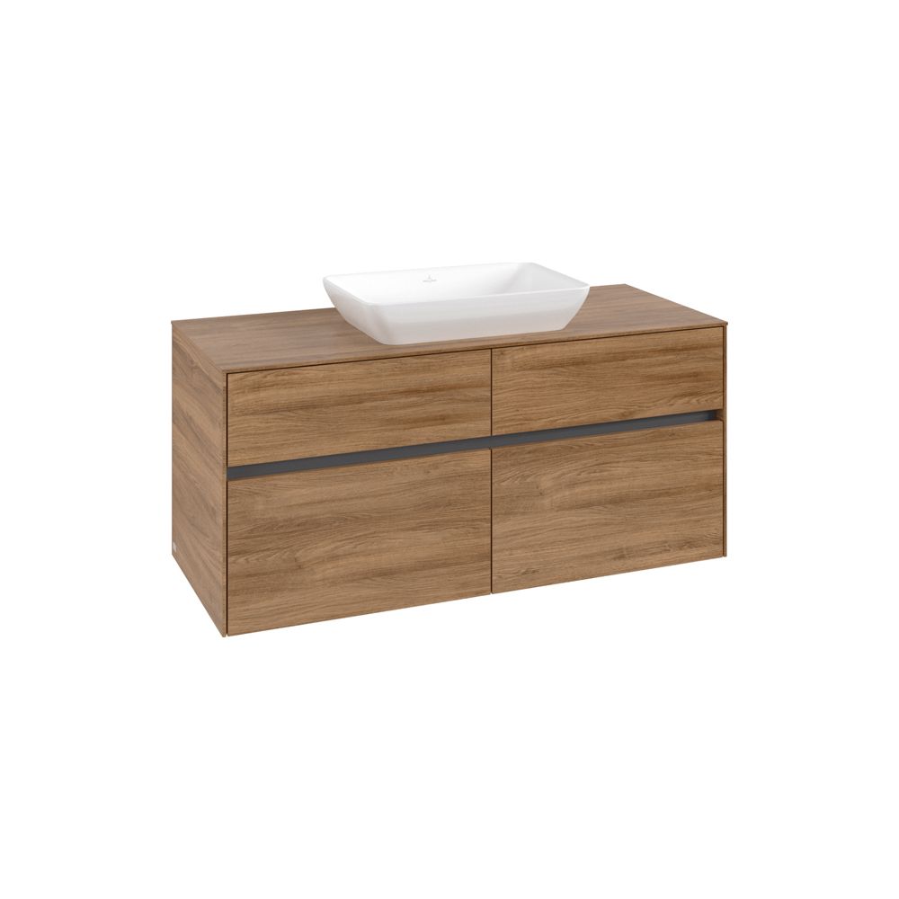 Villeroy & Boch Waschtischunterschrank Collaro C11200 1200x548x500mm Kansas Oak... VILLEROY-C11200RH 4065467215592 (Abb. 2)