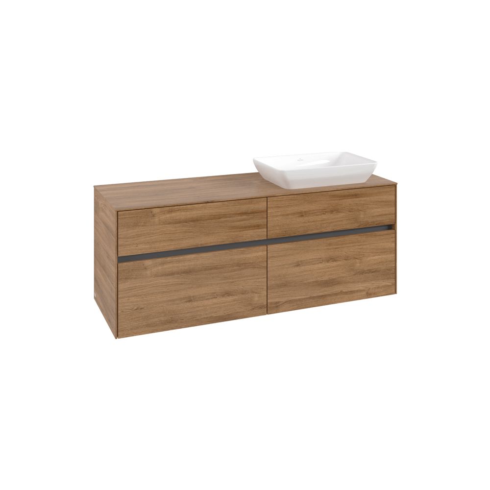 Villeroy & Boch Waschtischunterschrank Collaro C11800 1400x548x500mm Kansas Oak... VILLEROY-C11800RH 4065467216254 (Abb. 2)