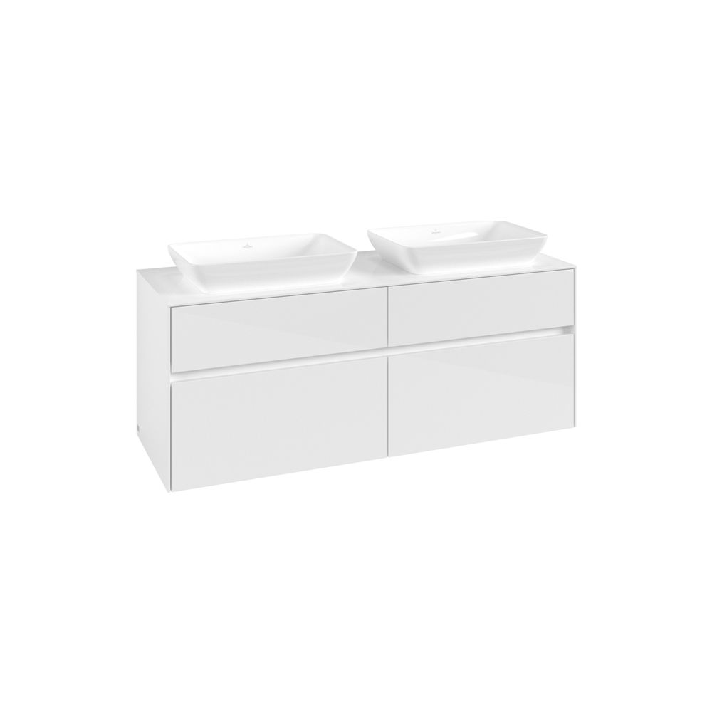 Villeroy & Boch Waschtischunterschrank Collaro C11900 1400x548x500mm Glossy White... VILLEROY-C11900DH 4065467216315 (Abb. 2)