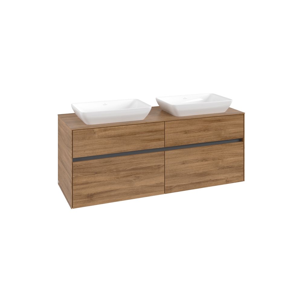 Villeroy & Boch Waschtischunterschrank Collaro C11900 1400x548x500mm Kansas Oak... VILLEROY-C11900RH 4065467216360 (Abb. 2)