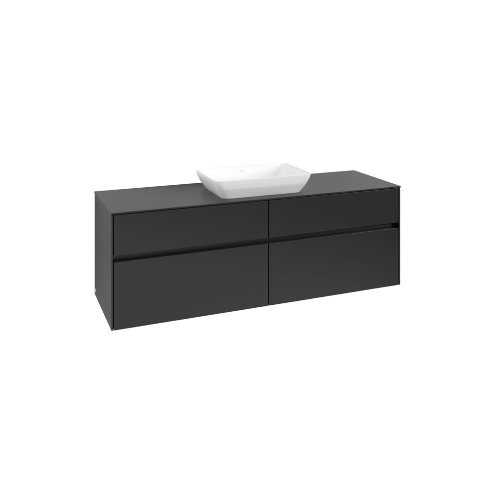 Villeroy & Boch Waschtischunterschrank Collaro C12000 1600x548x500mm Black Matt Lacq... VILLEROY-C12000PD 4065467216469 (Abb. 2)