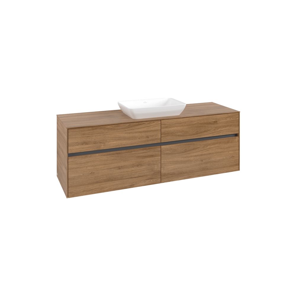 Villeroy & Boch Waschtischunterschrank Collaro C12000 1600x548x500mm Kansas Oak... VILLEROY-C12000RH 4065467216476 (Abb. 2)