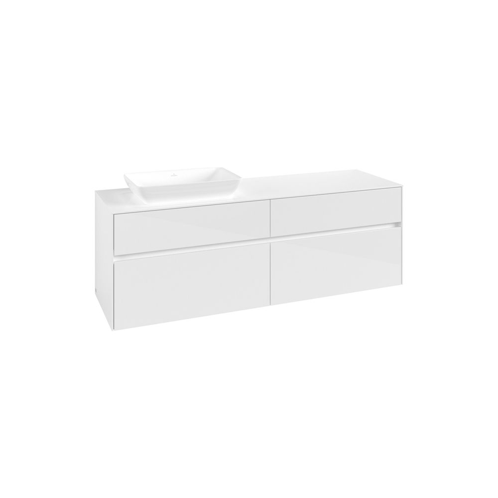 Villeroy & Boch Waschtischunterschrank Collaro C12100 1600x548x500mm Glossy White... VILLEROY-C12100DH 4065467216537 (Abb. 2)