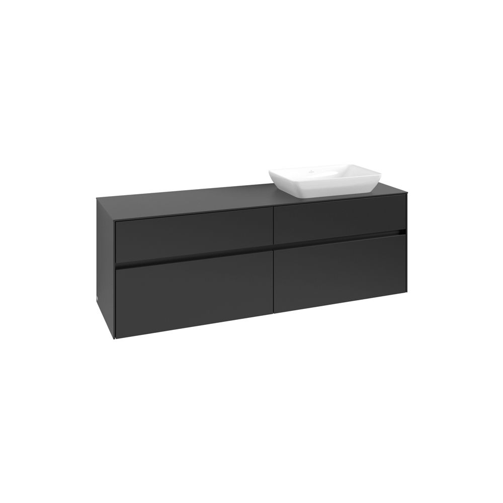 Villeroy & Boch Waschtischunterschrank Collaro C12200 1600x548x500mm Black Matt Lacq... VILLEROY-C12200PD 4065467216681 (Abb. 2)