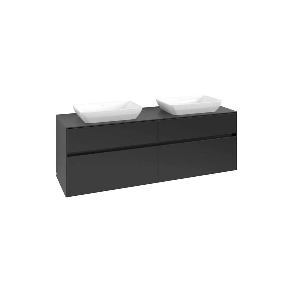 Villeroy & Boch Waschtischunterschrank Collaro C12300 1600x548x500mm Black Matt Lacq... VILLEROY-C12300PD 4065467216797 (Abb. 2)