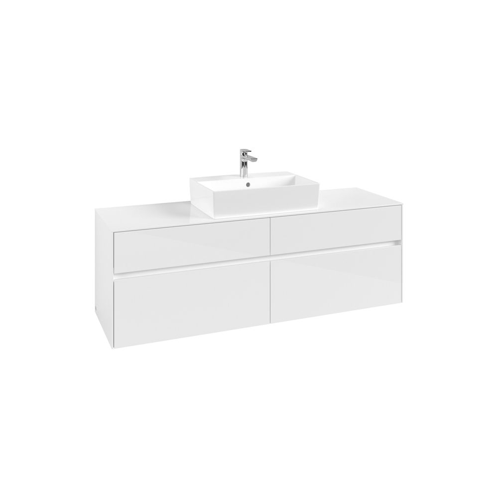 Villeroy & Boch Waschtischunterschrank Collaro C13400 1600x548x500mm Glossy White... VILLEROY-C13400DH 4065467214663 (Abb. 2)