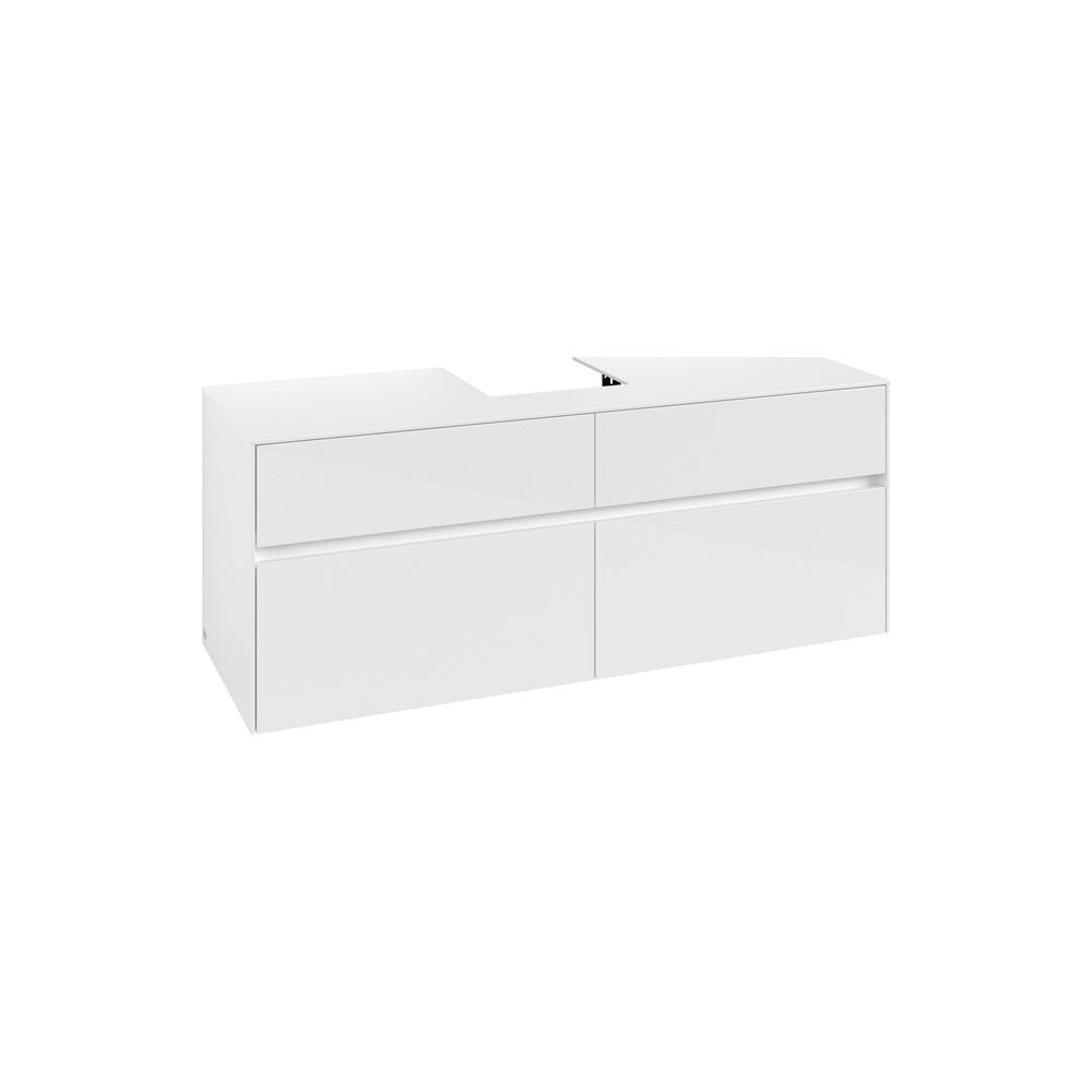 Villeroy & Boch Waschtischunterschrank Collaro C10000 1400x548x500mm Glossy White... VILLEROY-C10000DH 4065467212683 (Abb. 1)