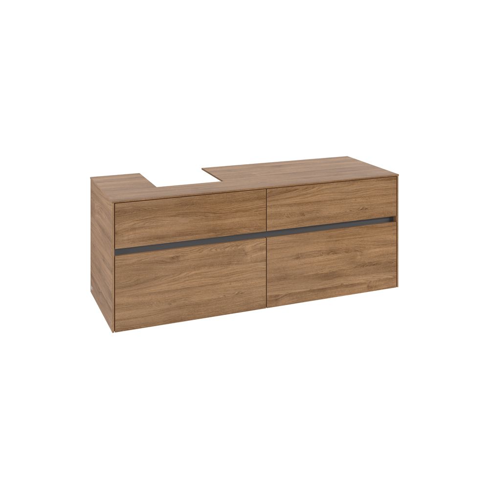 Villeroy & Boch Waschtischunterschrank Collaro C10100 1400x548x500mm Kansas Oak... VILLEROY-C10100RH 4065467212843 (Abb. 1)