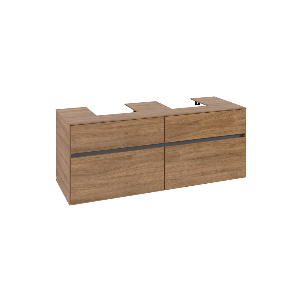 Villeroy & Boch Waschtischunterschrank Collaro C10300 1400x548x500mm Kansas Oak... VILLEROY-C10300RH 4065467213062 (Abb. 1)