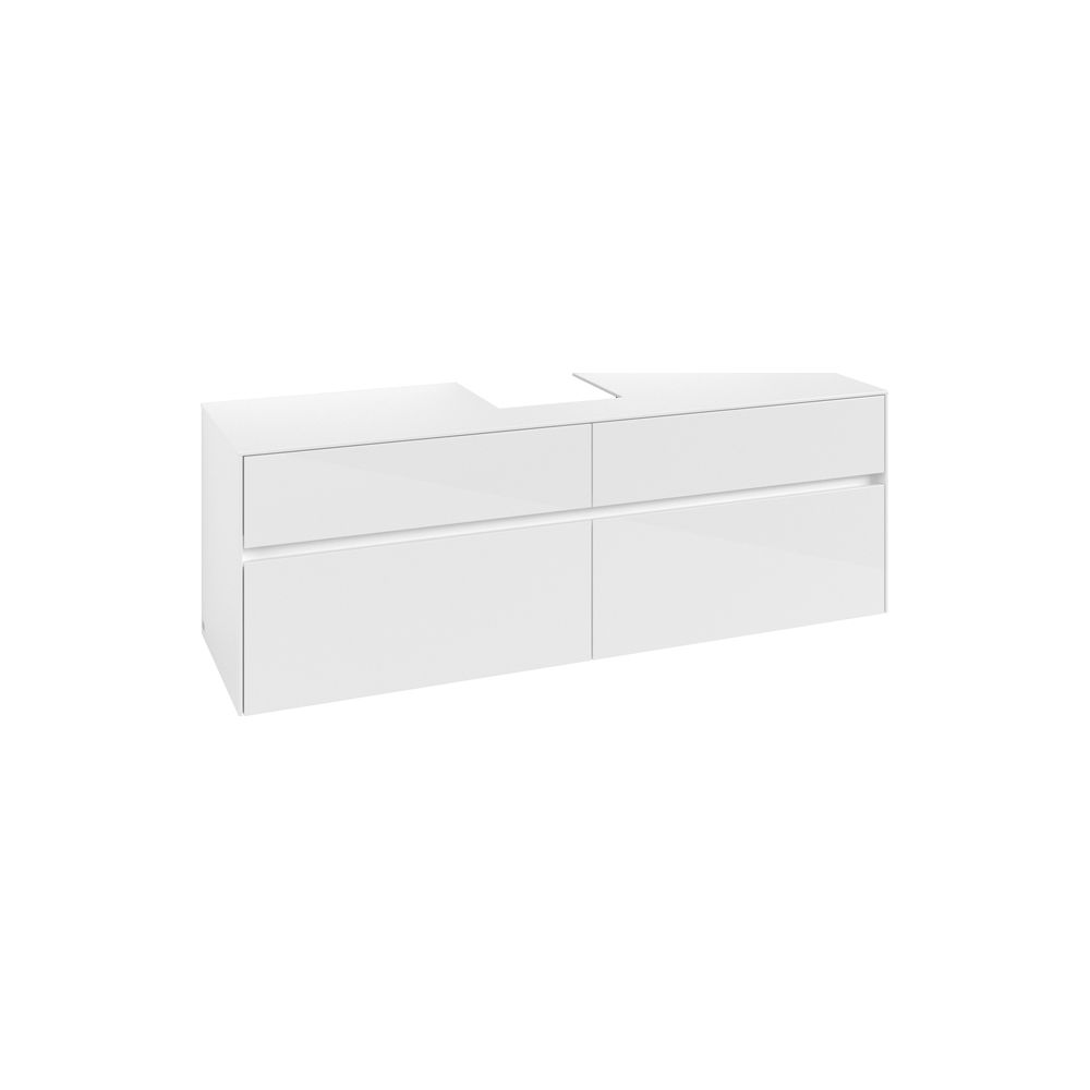 Villeroy & Boch Waschtischunterschrank Collaro C10400 1600x548x500mm Glossy White... VILLEROY-C10400DH 4065467213123 (Abb. 1)