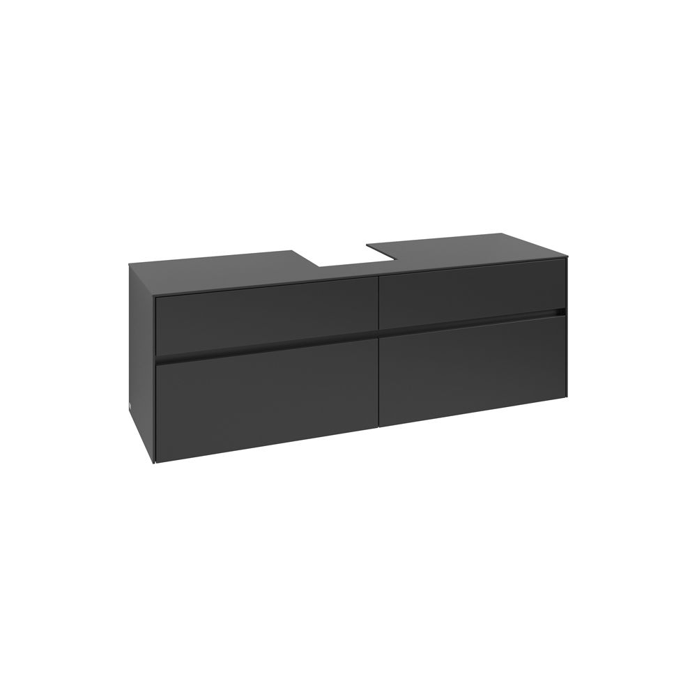 Villeroy & Boch Waschtischunterschrank Collaro C10400 1600x548x500mm Black Matt Lacq... VILLEROY-C10400PD 4065467213161 (Abb. 1)