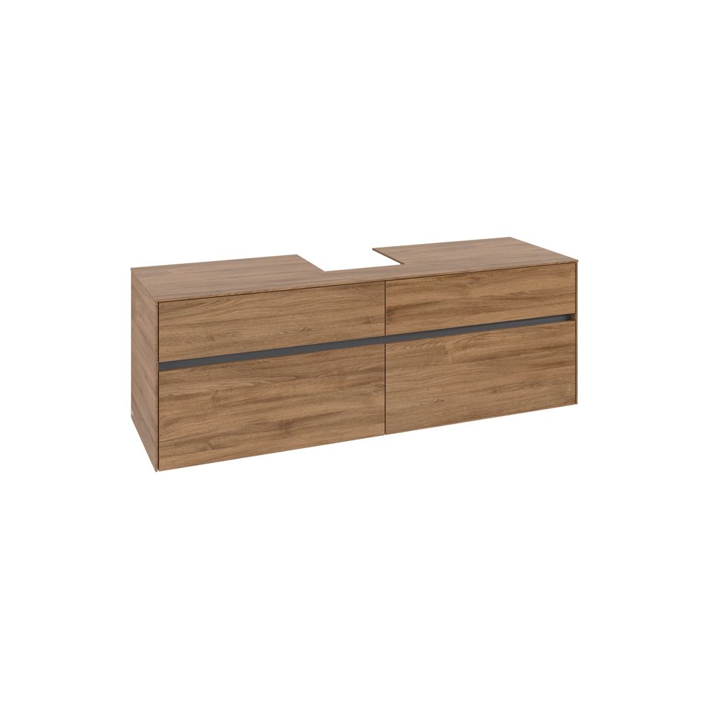 Villeroy & Boch Waschtischunterschrank Collaro C10400 1600x548x500mm Kansas Oak... VILLEROY-C10400RH 4065467213178 (Abb. 1)