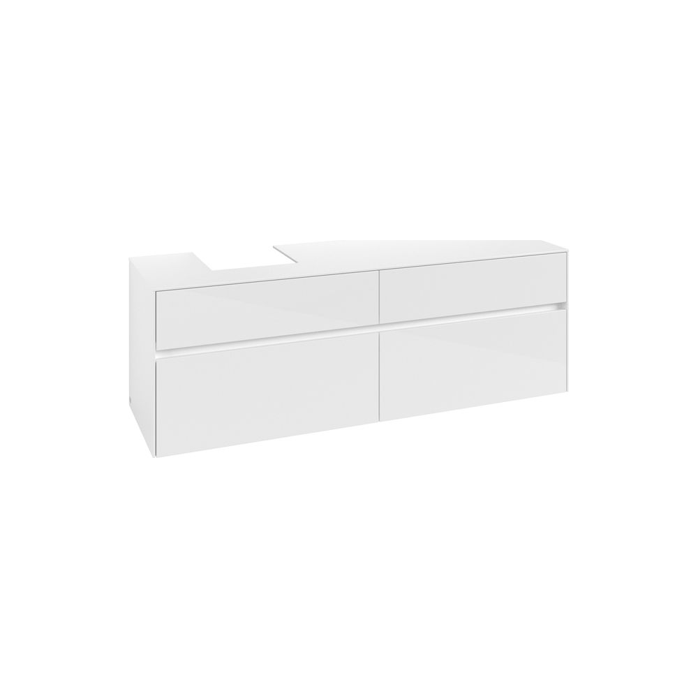 Villeroy & Boch Waschtischunterschrank Collaro C10500 1600x548x500mm Glossy White... VILLEROY-C10500DH 4065467213239 (Abb. 1)