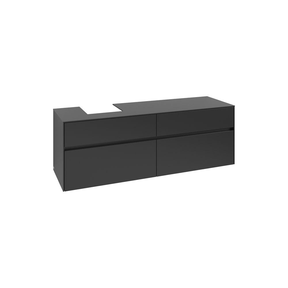 Villeroy & Boch Waschtischunterschrank Collaro C10500 1600x548x500mm Black Matt Lacq... VILLEROY-C10500PD 4065467213277 (Abb. 1)