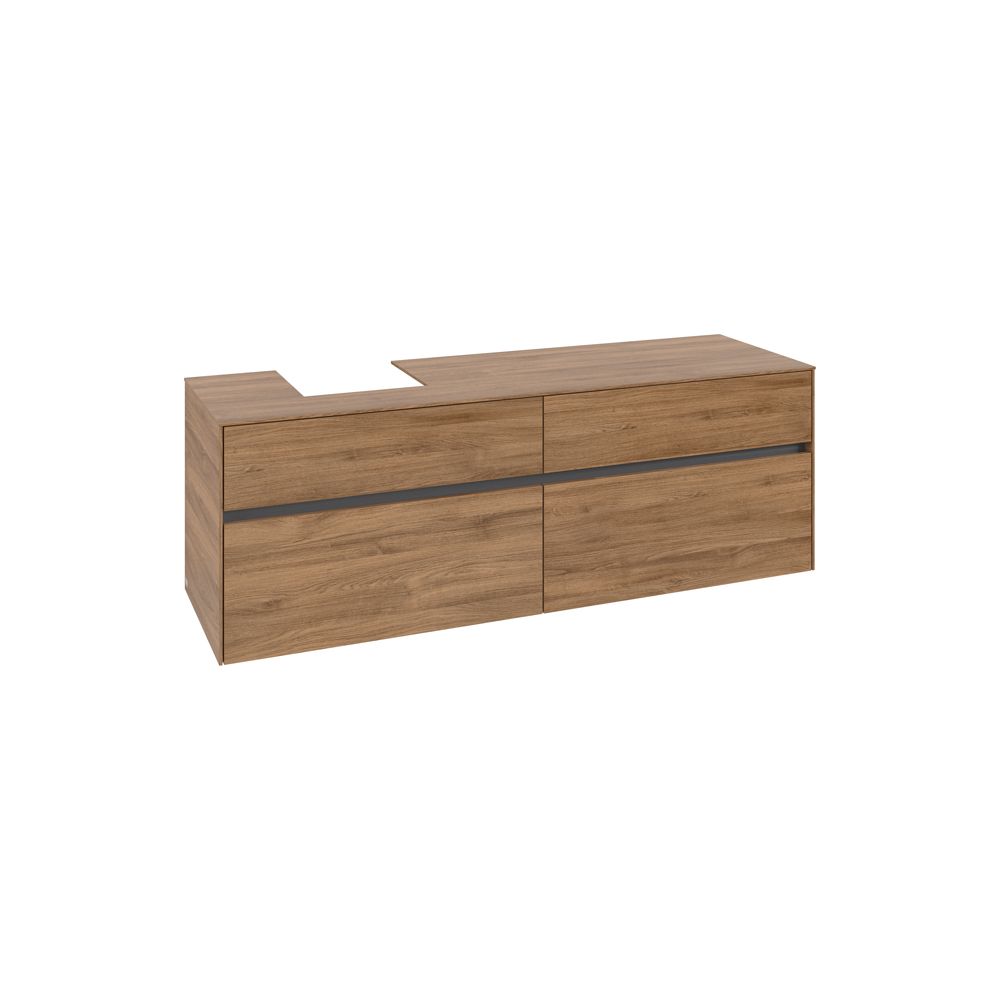 Villeroy & Boch Waschtischunterschrank Collaro C10500 1600x548x500mm Kansas Oak... VILLEROY-C10500RH 4065467213284 (Abb. 1)