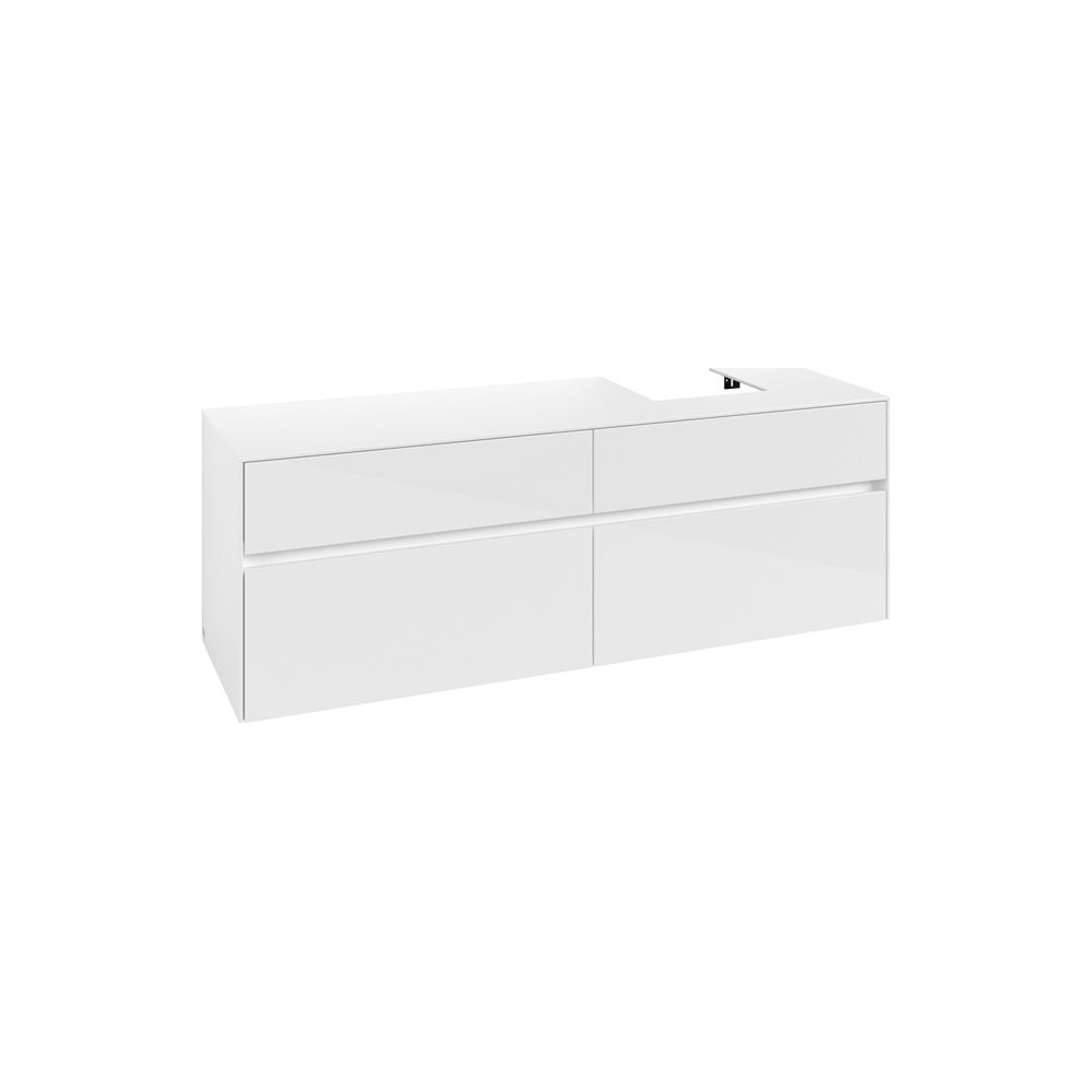 Villeroy & Boch Waschtischunterschrank Collaro C10600 1600x548x500mm Glossy White... VILLEROY-C10600DH 4065467213345 (Abb. 1)