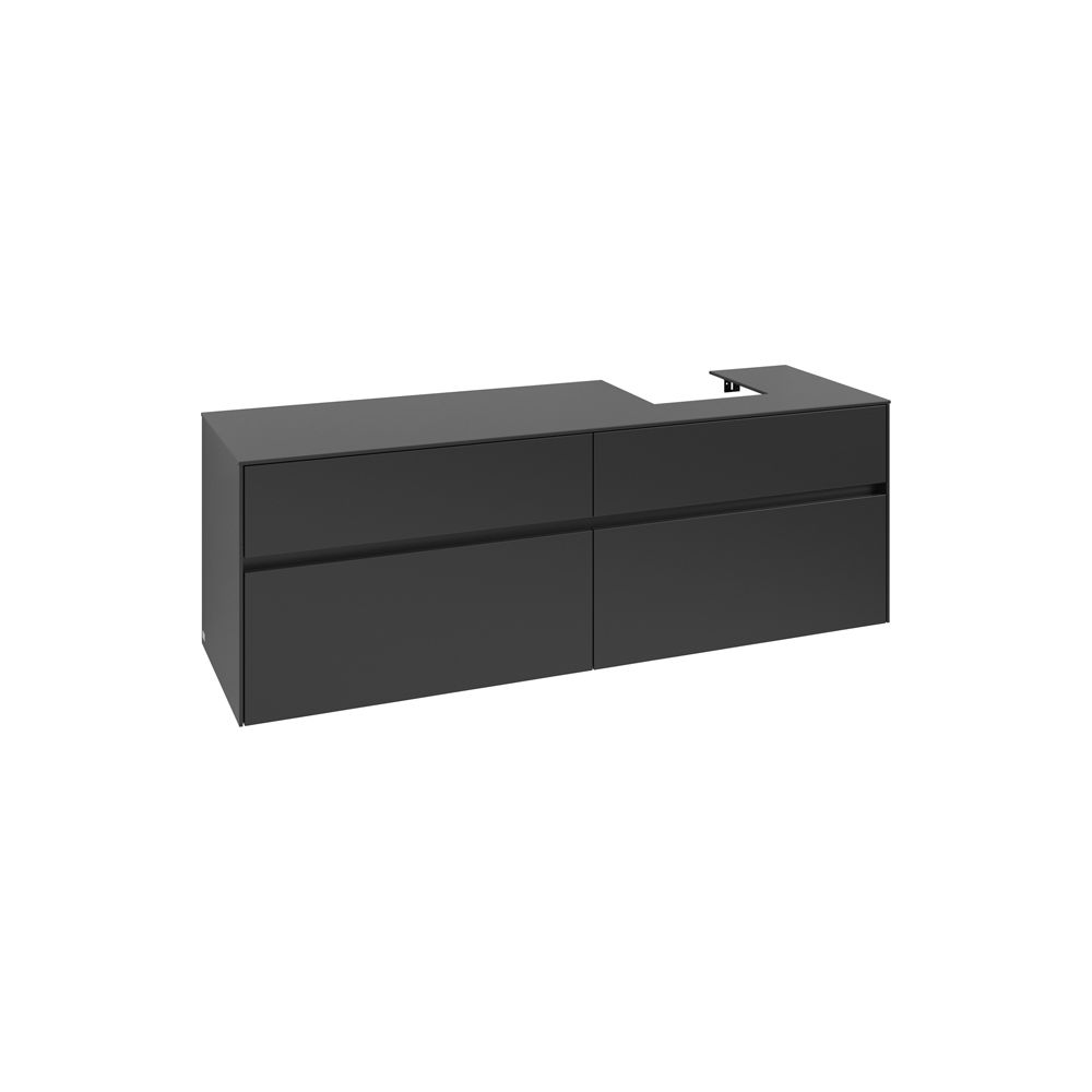 Villeroy & Boch Waschtischunterschrank Collaro C10600 1600x548x500mm Black Matt Lacq... VILLEROY-C10600PD 4065467213383 (Abb. 1)