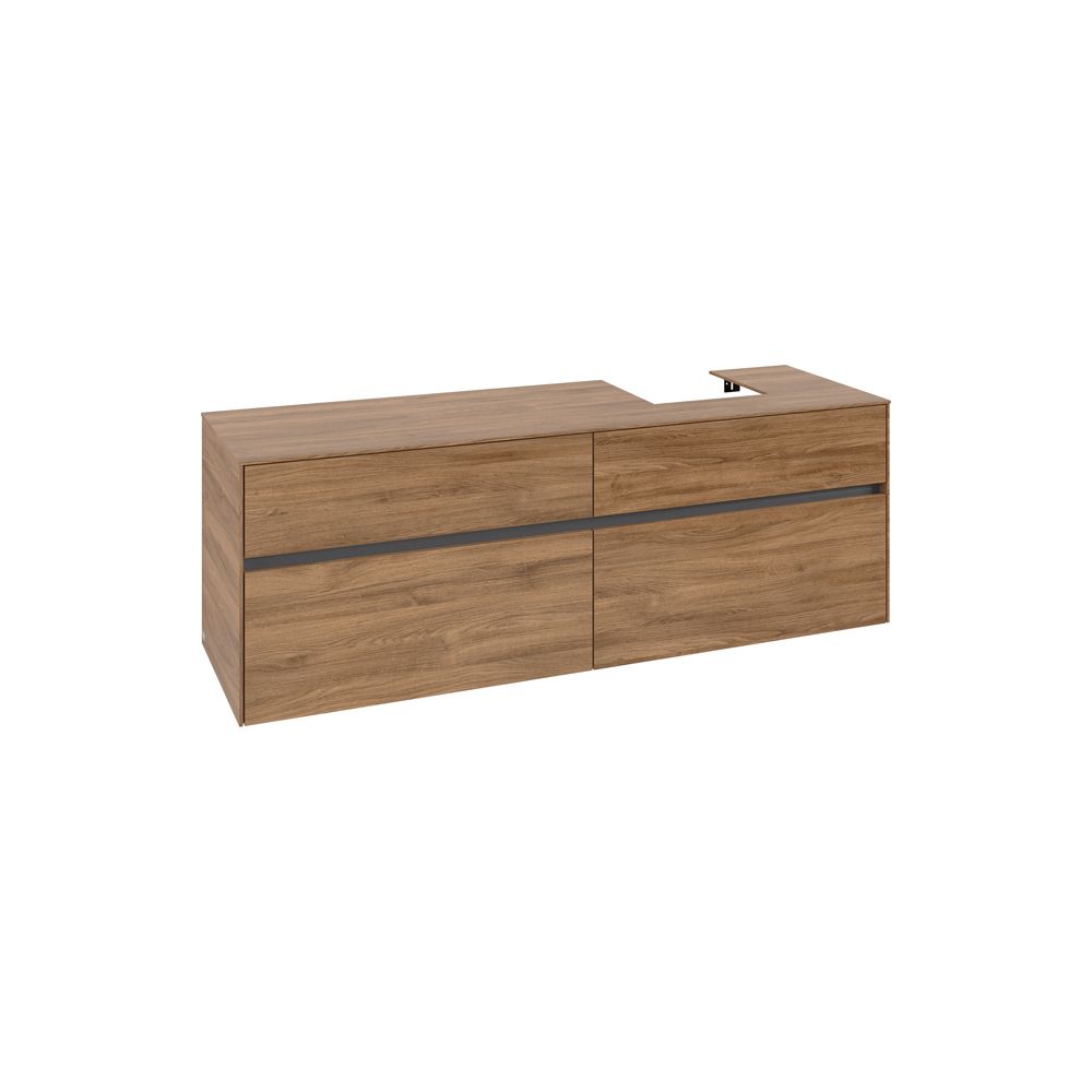 Villeroy & Boch Waschtischunterschrank Collaro C10600 1600x548x500mm Kansas Oak... VILLEROY-C10600RH 4065467213390 (Abb. 1)