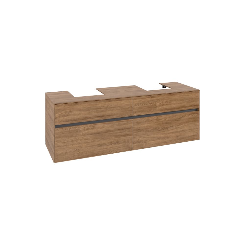 Villeroy & Boch Waschtischunterschrank Collaro C10700 1600x548x500mm Kansas Oak... VILLEROY-C10700RH 4065467213505 (Abb. 1)