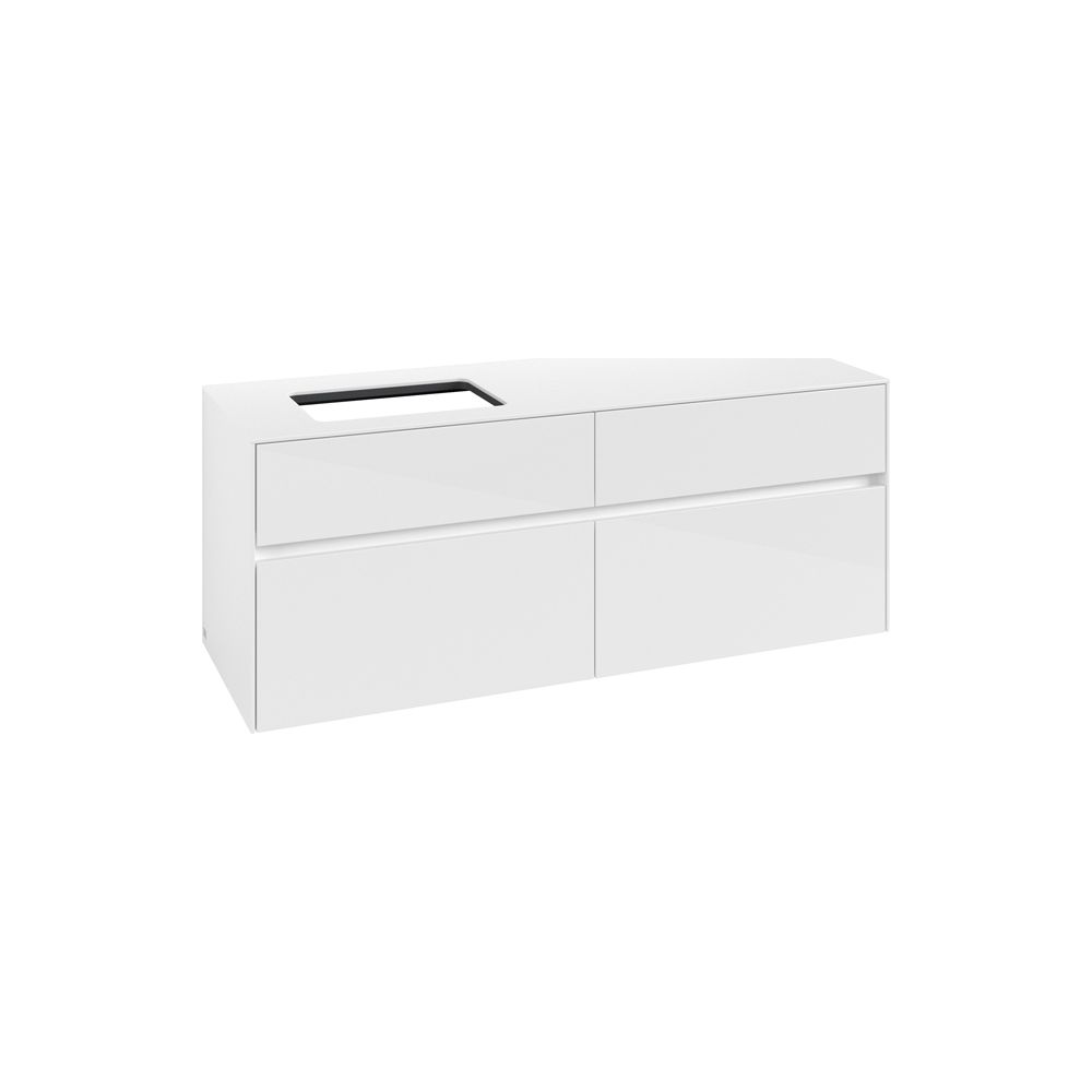 Villeroy & Boch Waschtischunterschrank Collaro C11700 1400x548x500mm Glossy White... VILLEROY-C11700DH 4065467216094 (Abb. 1)