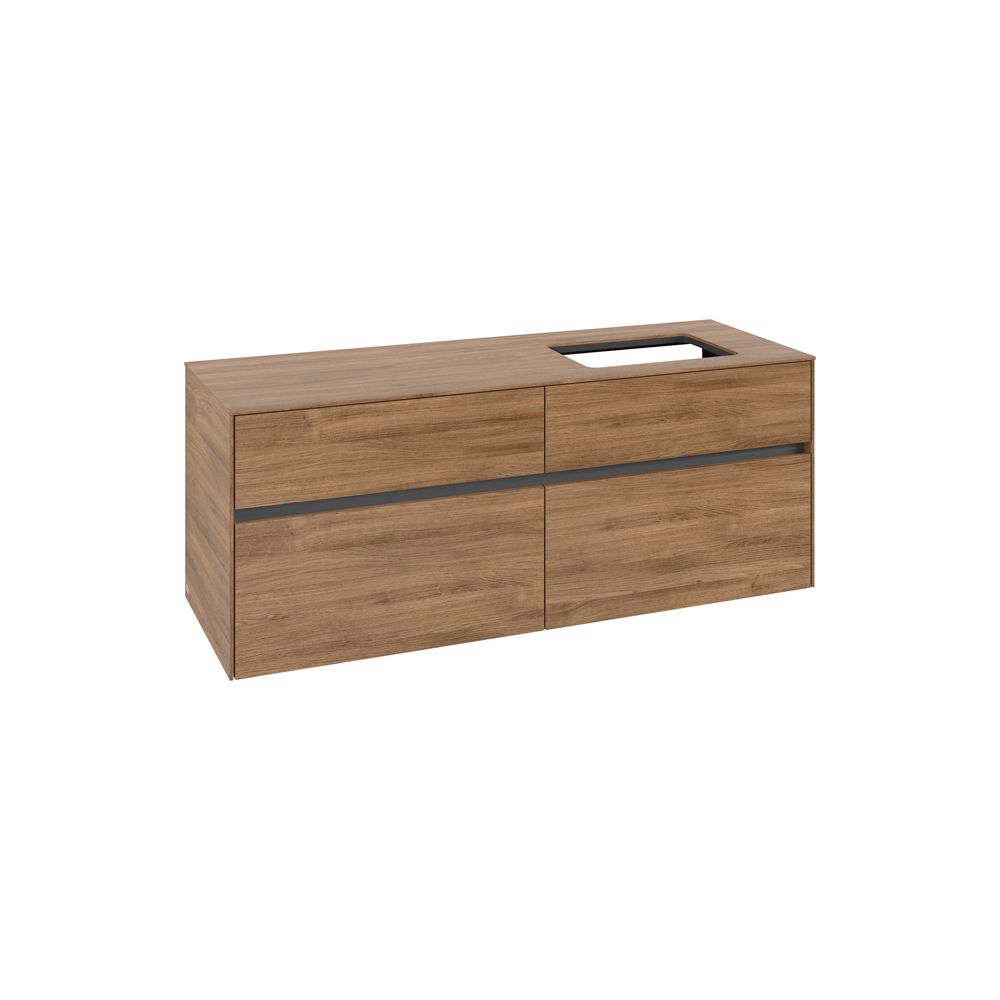 Villeroy & Boch Waschtischunterschrank Collaro C11800 1400x548x500mm Kansas Oak... VILLEROY-C11800RH 4065467216254 (Abb. 1)