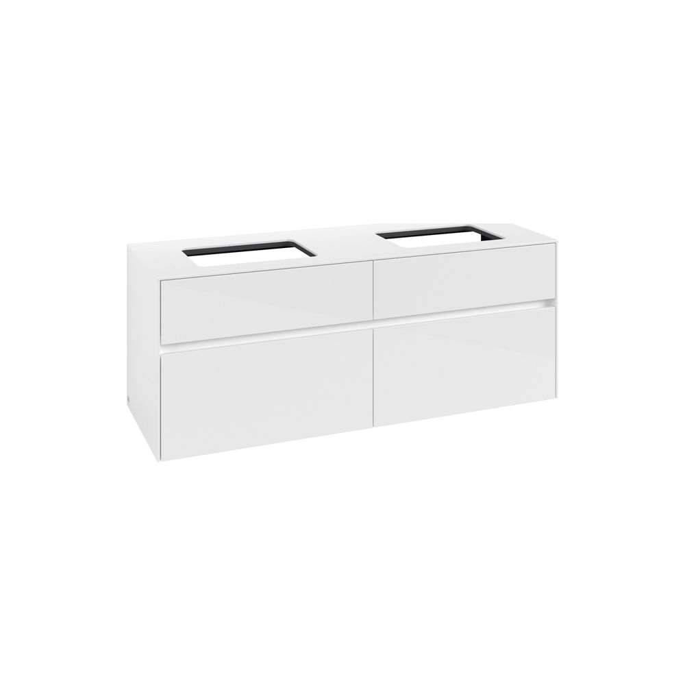 Villeroy & Boch Waschtischunterschrank Collaro C11900 1400x548x500mm Glossy White... VILLEROY-C11900DH 4065467216315 (Abb. 1)