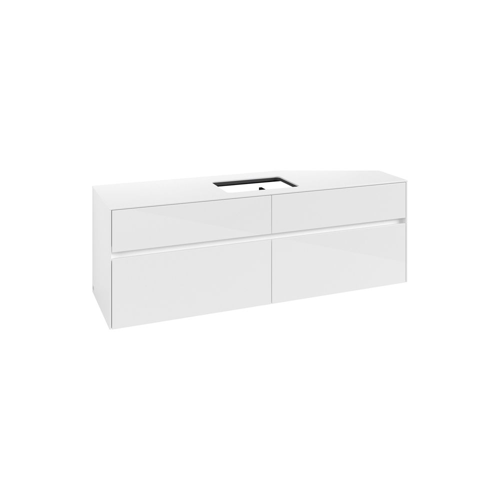 Villeroy & Boch Waschtischunterschrank Collaro C12000 1600x548x500mm Glossy White... VILLEROY-C12000DH 4065467216421 (Abb. 1)