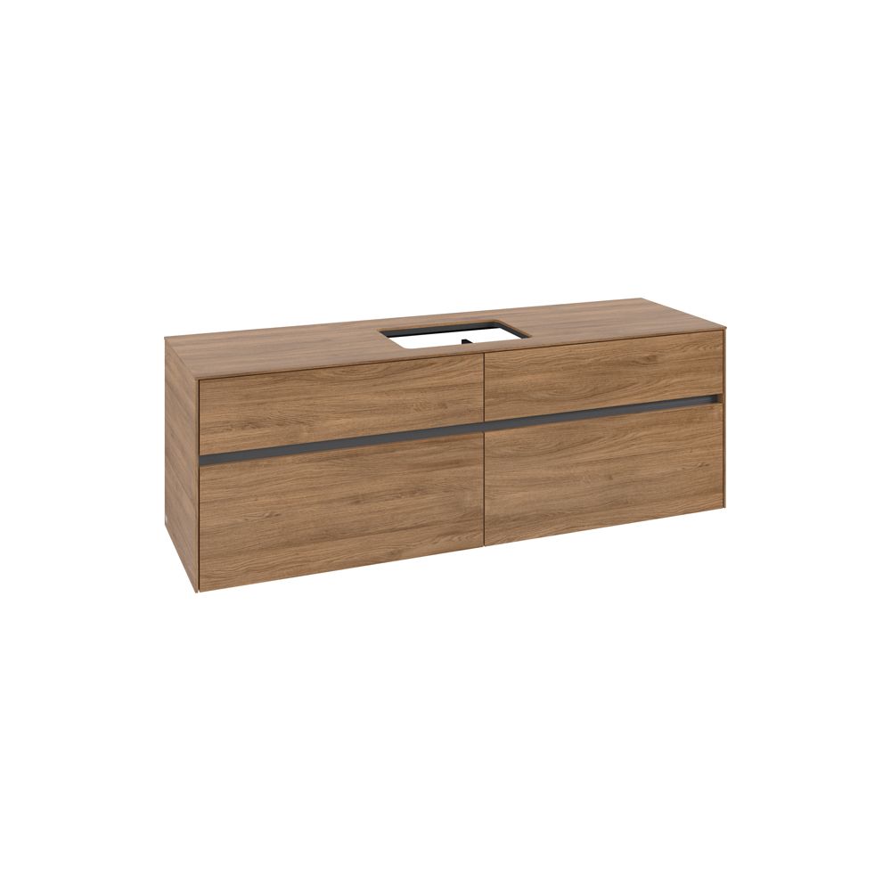 Villeroy & Boch Waschtischunterschrank Collaro C12000 1600x548x500mm Kansas Oak... VILLEROY-C12000RH 4065467216476 (Abb. 1)