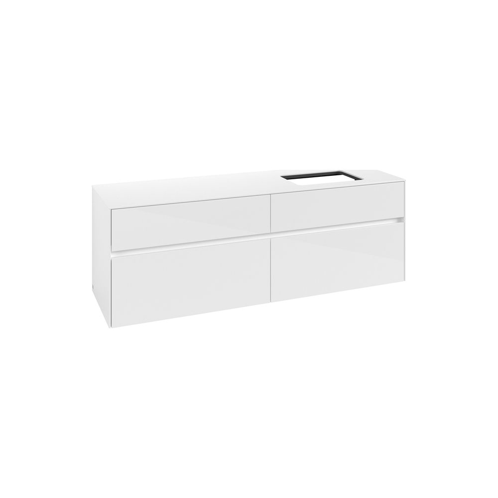 Villeroy & Boch Waschtischunterschrank Collaro C12200 1600x548x500mm Glossy White... VILLEROY-C12200DH 4065467216643 (Abb. 1)