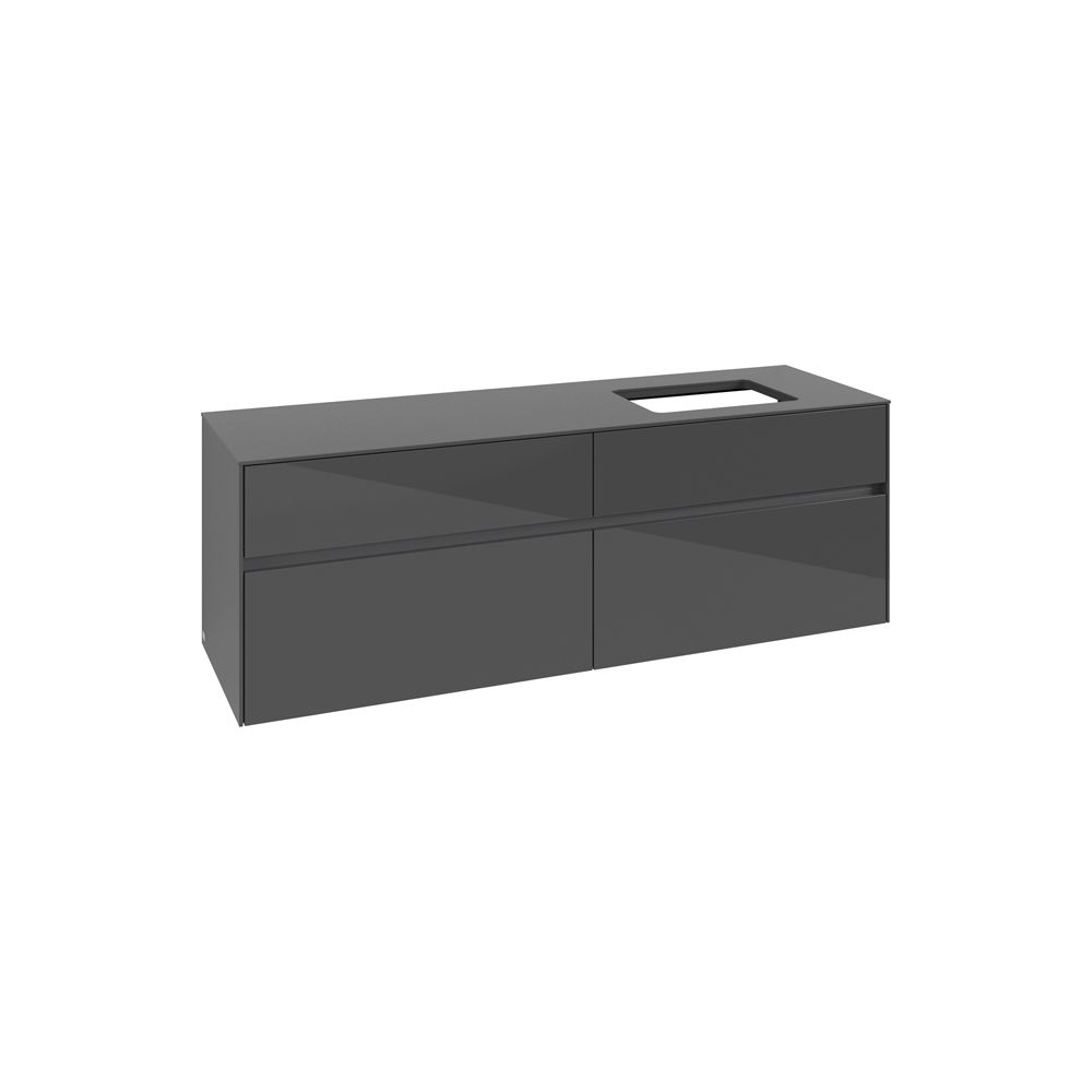 Villeroy & Boch Waschtischunterschrank Collaro C12200 1600x548x500mm Glossy Grey... VILLEROY-C12200FP 4065467216667 (Abb. 1)