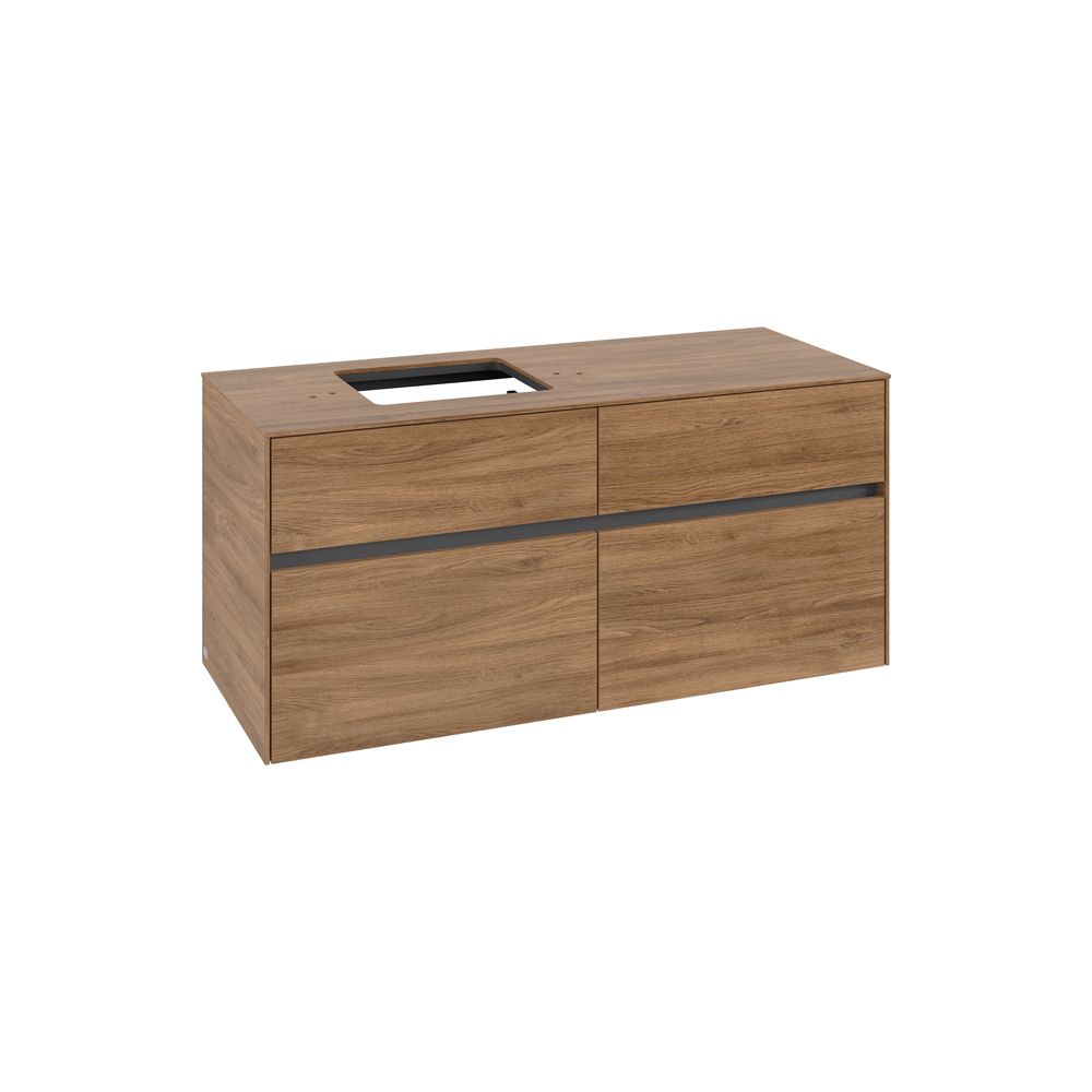 Villeroy & Boch Waschtischunterschrank Collaro C12900 1200x548x500mm Kansas Oak... VILLEROY-C12900RH 4065467214168 (Abb. 1)