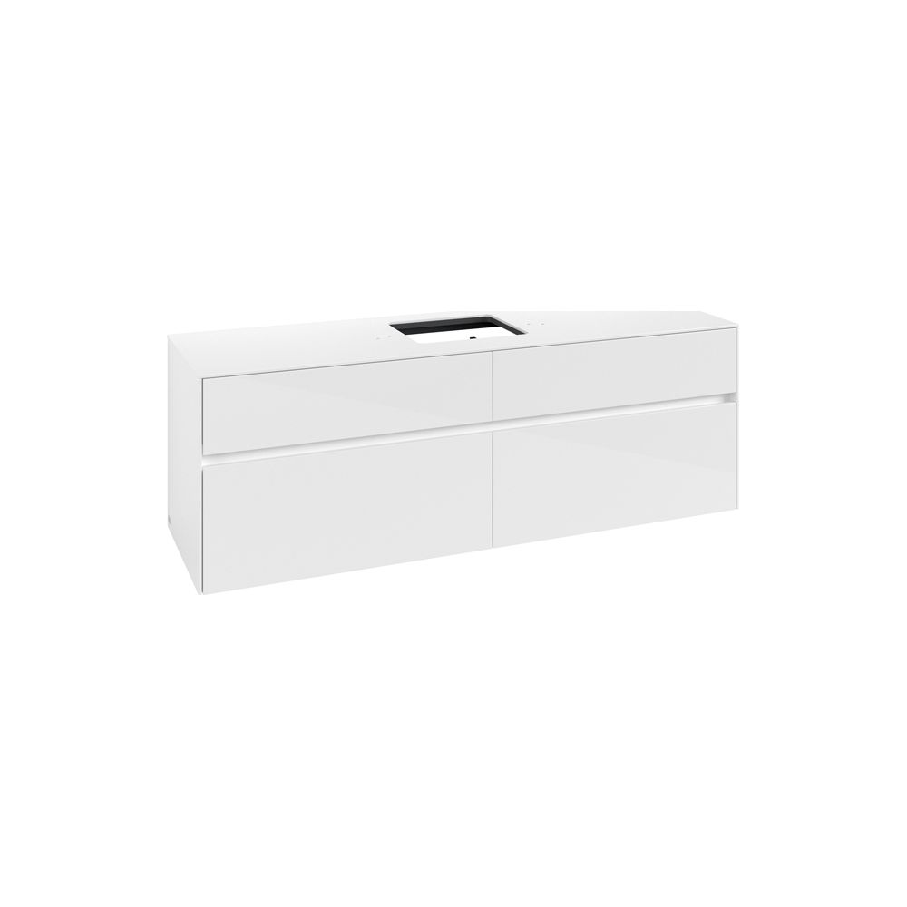 Villeroy & Boch Waschtischunterschrank Collaro C13400 1600x548x500mm Glossy White... VILLEROY-C13400DH 4065467214663 (Abb. 1)