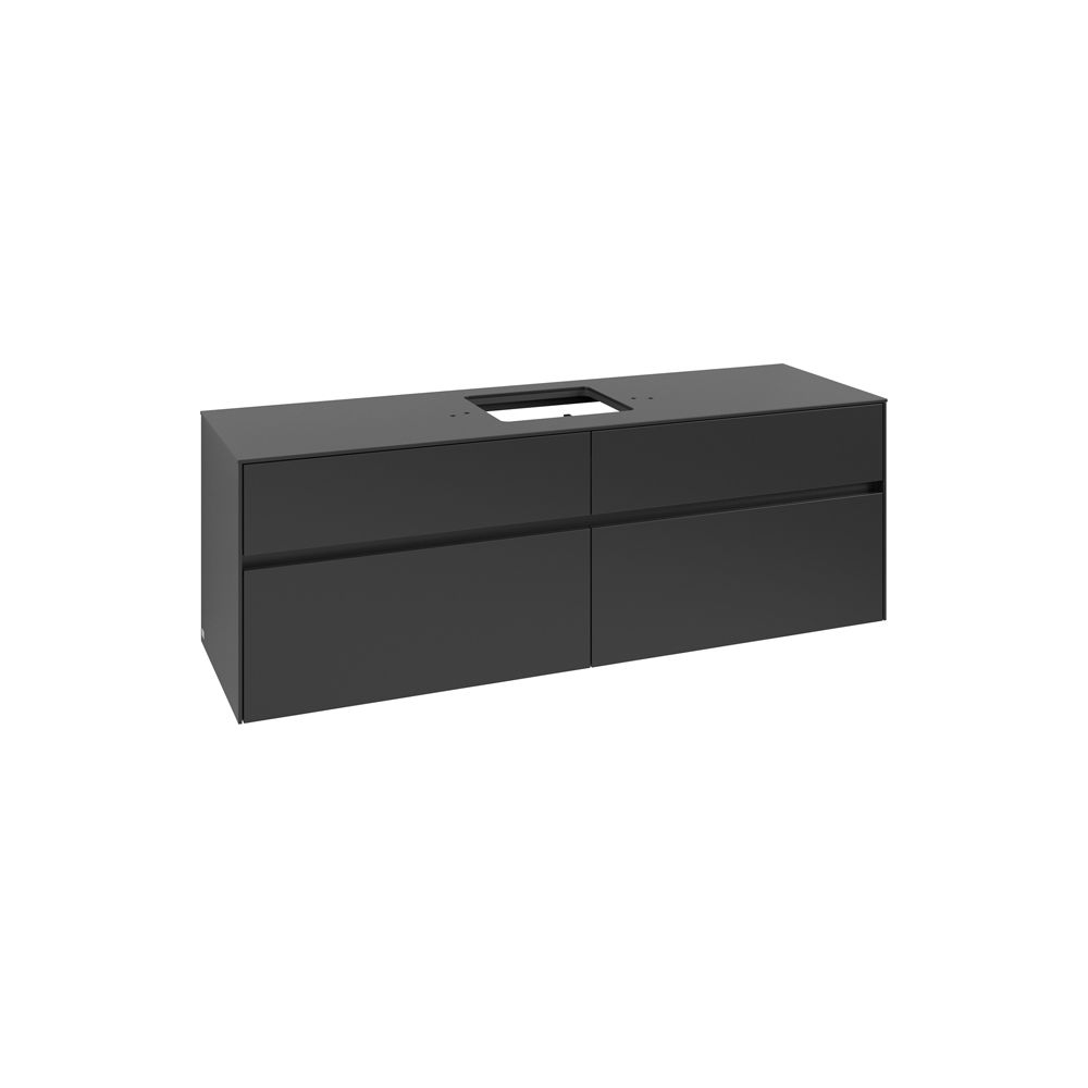 Villeroy & Boch Waschtischunterschrank Collaro C13400 1600x548x500mm Black Matt Lacq... VILLEROY-C13400PD 4065467214700 (Abb. 1)