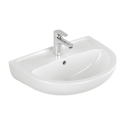 Villeroy & Boch Waschbecken Newo 550x435 mm Oval 1 Hahnloch mit Überlauf Keramik Wei... VILLEROY-4A915501 4062373894767 (Abb. 1)