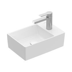 Villeroy & Boch Handwaschbecken Memento 2.0 400x260mm rechteckig 1 Hahnloch ohne Übe... VILLEROY-43234GR1 4051202985615 (Abb. 1)